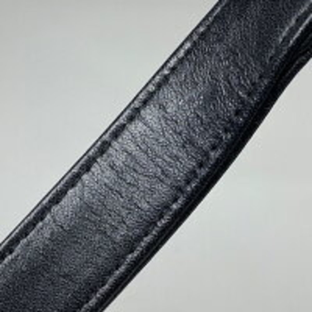 Burberry Check Shoulder Bag Leather Black - Picture 5 of 6